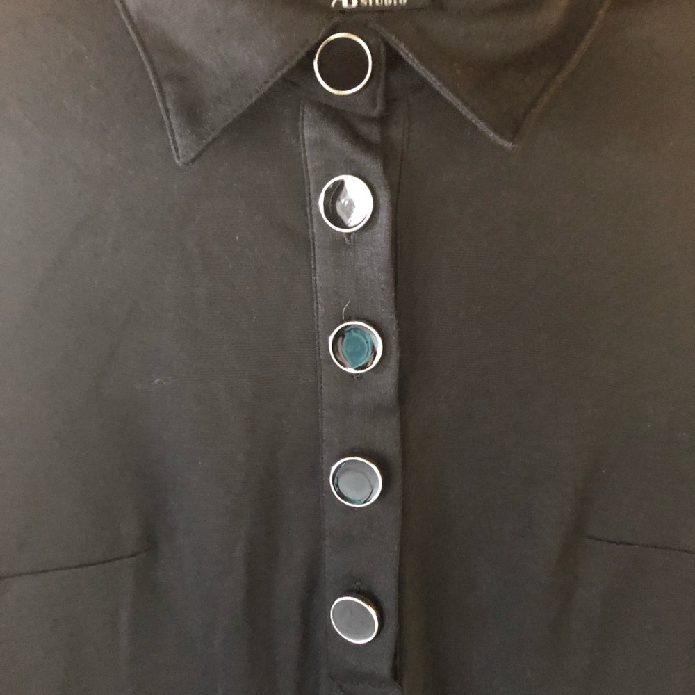 Ab Studio Basic Black Business Knee Length Dress … - image 4